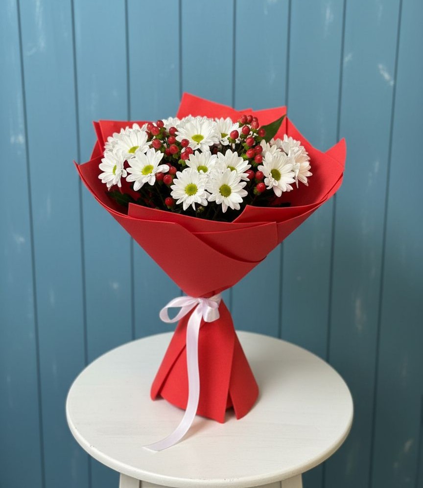 Букет цветов из: Хризантемы в Губино