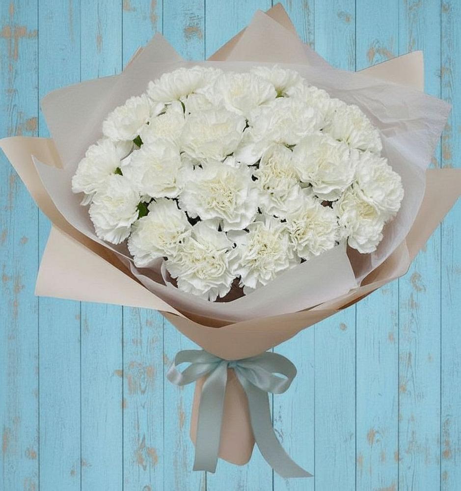 Букет цветов из: Гвоздики в Губино