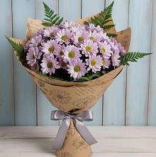 Букет цветов из:  Хризантемы в Губино