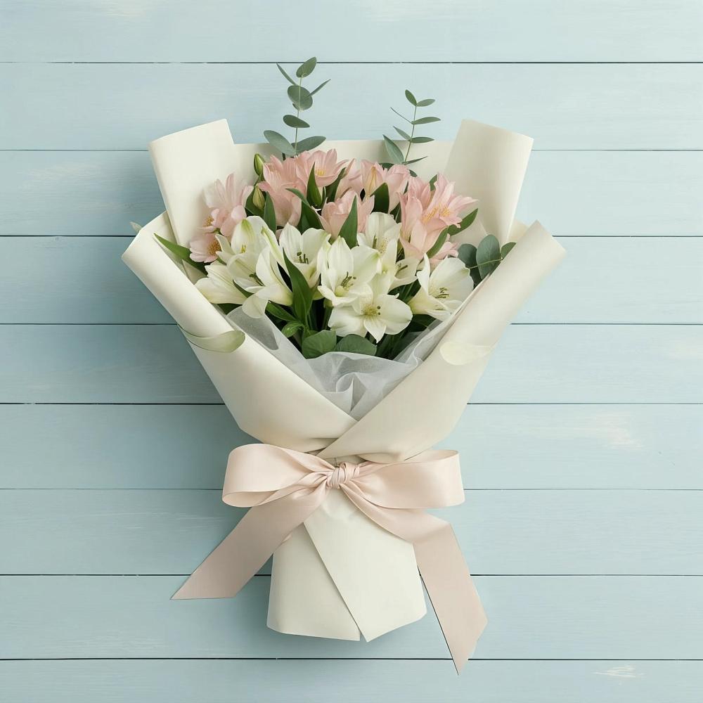 Букет цветов из: Альстромерии в Губино