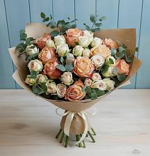 Букет цветов из:  Альстромерии и Розы #REPLACE_PRED# Губино